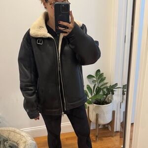 Men’s black sherpa jacket